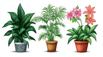 Obraz premium Flowerpot Houseplant Plant stem Vase Herb Water plantains Geraniums