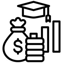 Student Loans Outline Icon