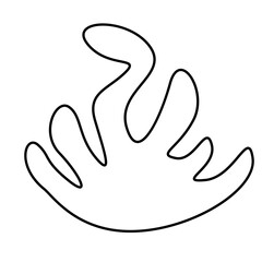 Hand drawn bizarre abstract geometric unusual shapes