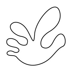 Hand drawn bizarre abstract geometric unusual shapes