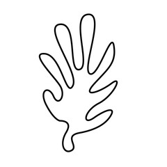 Hand drawn bizarre abstract geometric unusual shapes