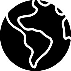Earth Glyph Icon