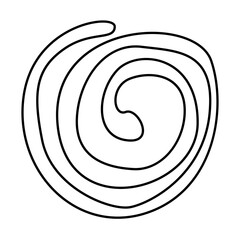 Hand drawn bizarre abstract geometric unusual shapes