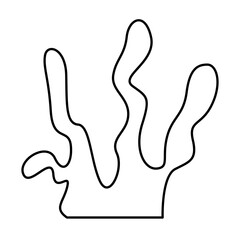 Hand drawn bizarre abstract geometric unusual shapes