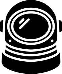 Astronaut Helmet Glyph Icon © Arif