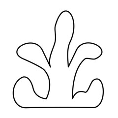 Hand drawn bizarre abstract geometric unusual shapes