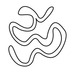 Hand drawn bizarre abstract geometric unusual shapes