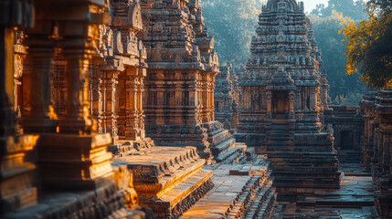 Ancient Chola Temple with Stunning Architectural Details