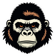 Angry Gorilla – Powerful Primate Face