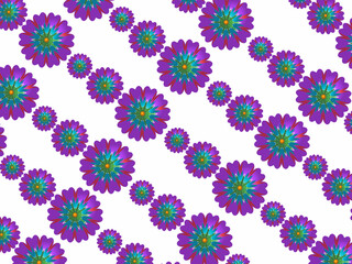 Abstract seamless pattern with elements geometric flower for fabric design fashion background 