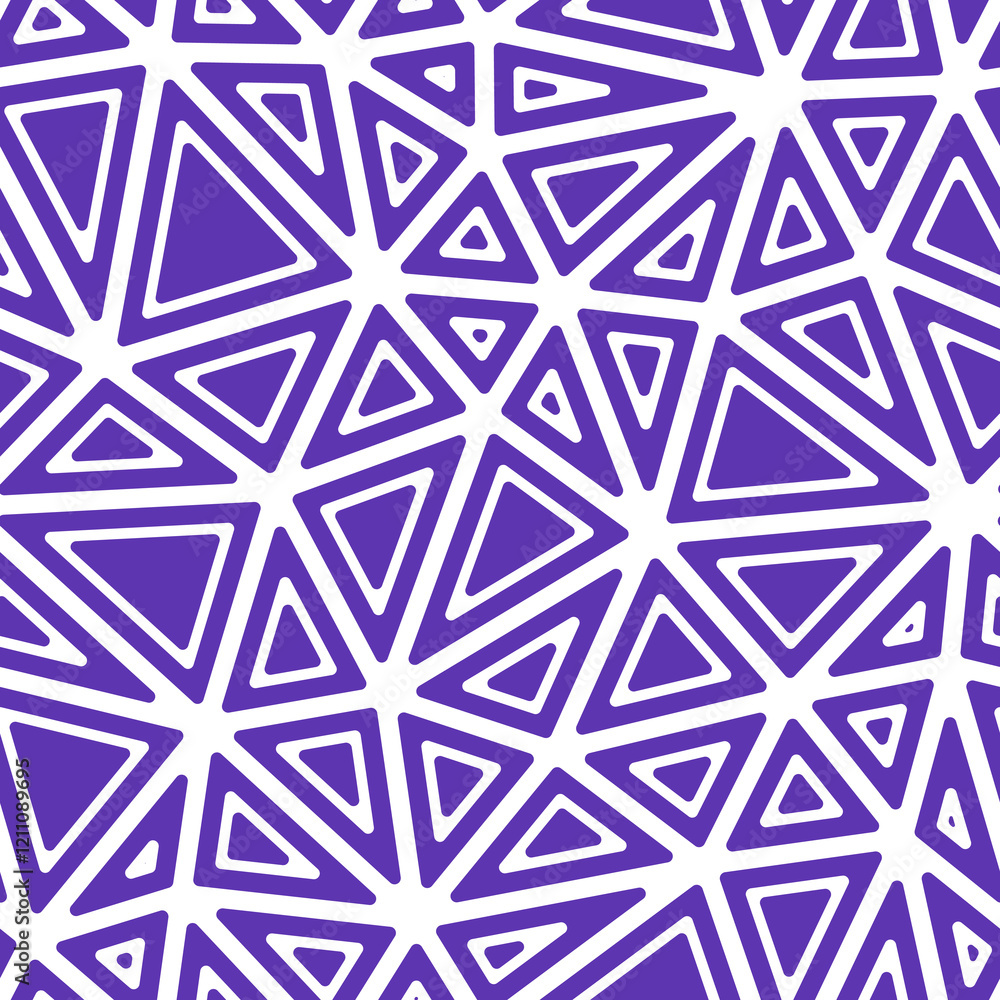 Poster abstract pattern of triangles. rounded solid shapes in frames. large triangles size. solid color sty
