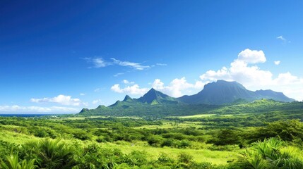 Fototapeta premium Tropical Mountain Landscape