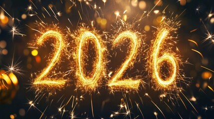 Sparkling 2026 New Year's Celebration