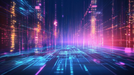 Digital Cityscape: A Journey into the Neon-Lit Metaverse