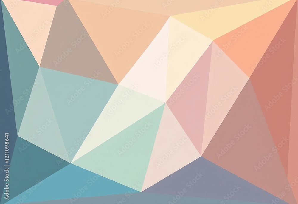 Poster minimalist triangle pattern: transparent background, seamless design, simple shapes, clean lines, ve