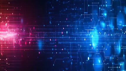 Fototapeta premium Abstract Digital Network Data Flow Visualization