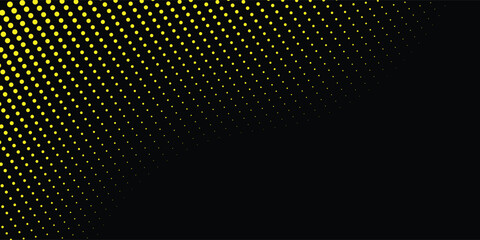 yellow wavy halftone background. Dots pop art sport style