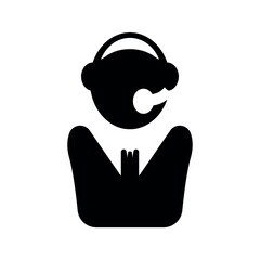 Customer care flat help care icon.