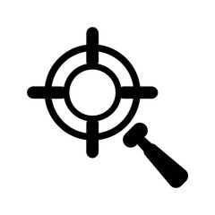 Obraz premium Seo targeting flat icon.