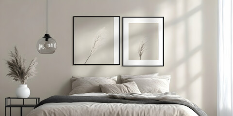 Minimalist Bedroom Decor Creates a Calm Ambiance with Natural Light and Neutral Colors Perfectly