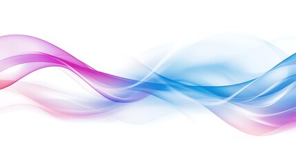 Abstract Blue and Pink Wave Abstract Design