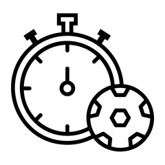 stopwatch Line Icon