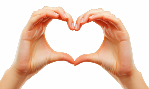 hands holding heart