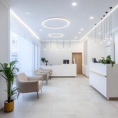 현대식 병원 진료실 내부 사진, 생성형 AI