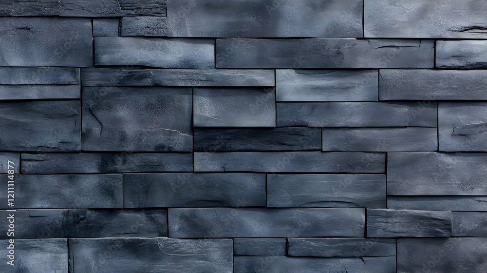 Poster dark gray stone wall texture forms a beautiful and rustic background for design projects.