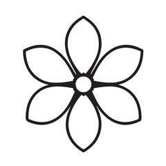 Obraz premium Flower icon illustration