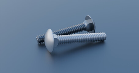  Steel Square-Neck Carriage Bolt close up