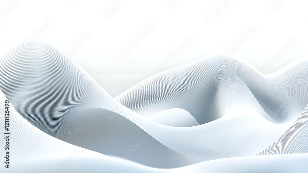Poster abstract white wave pattern design background