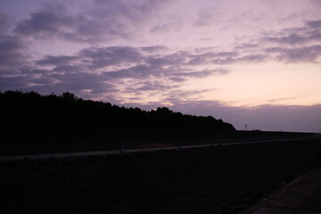 佐賀県　有明の明朝の風景