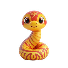 Fototapeta premium Chinese snake , isolated on transparent background