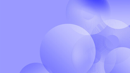 Modern abstract blue background illustration with circle elements.