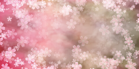 和柄　桜　春　背景