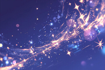 光の流線 - 優雅に交差するエネルギーの波