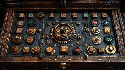 Steampunk Enigma Machine: A Retrofuturistic Puzzle Box