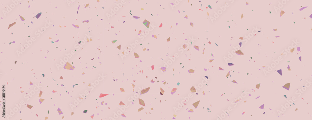 Aufkleber terrazzo-style background, pink background with multicolored speckles. smooth texture, pink backgrou