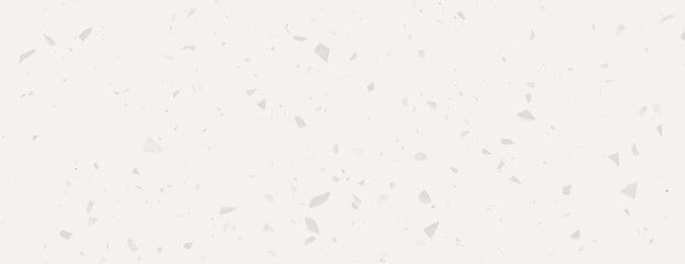 White terrazzo background, background with scattered gray flecks, background with smooth texture. White and gray tones. Minimal terrazzo pattern, speckled texture background vector