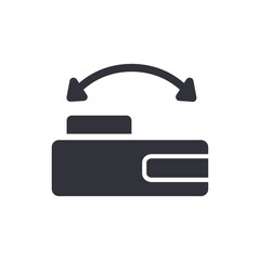 Action camera solid icons, minimalist vector illustration ,simple transparent graphic element .Isolated on white background