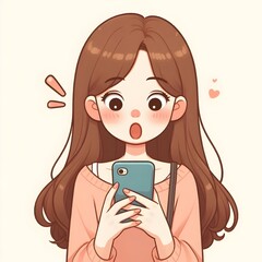 girl with phone