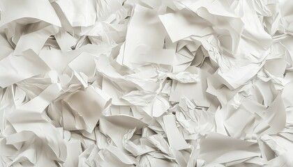Obraz premium Paper crumpled torn trash white pressed texture dirty pattern background