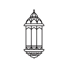lantern ramadan on white background 