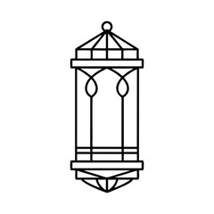 lantern ramadan on white background 