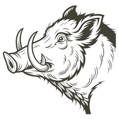 Pig head vector 