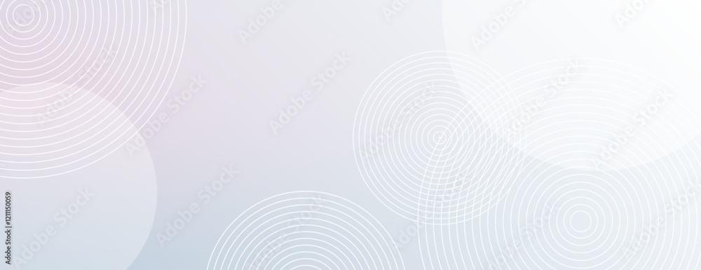 Poster a soft gradient background with pastel blue and white colors, featuring circular line patterns. the 