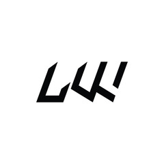 LW monogram logo design letter text name symbol monochrome logotype alphabet character simple logo