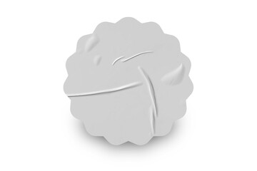 Blank Glued Paper Texture for Sticker Mockup