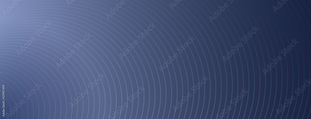 Poster a dark blue background with a gradient style. the background features concentric circle patterns on 